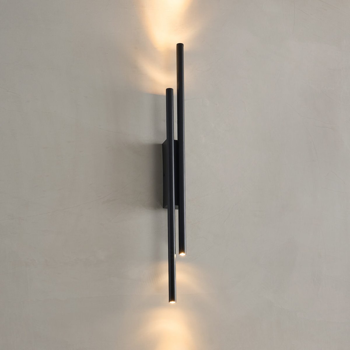 Applique LED noire épurée en aluminium - GALI noir, KOSILUM