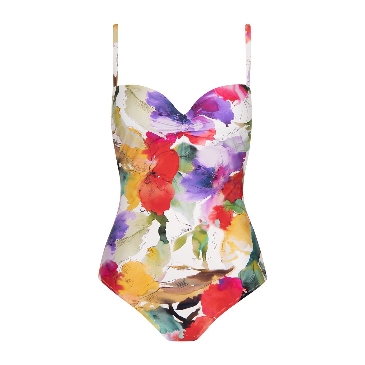 Maillot de bain une pièce préformé ROMA blanc, LISCA