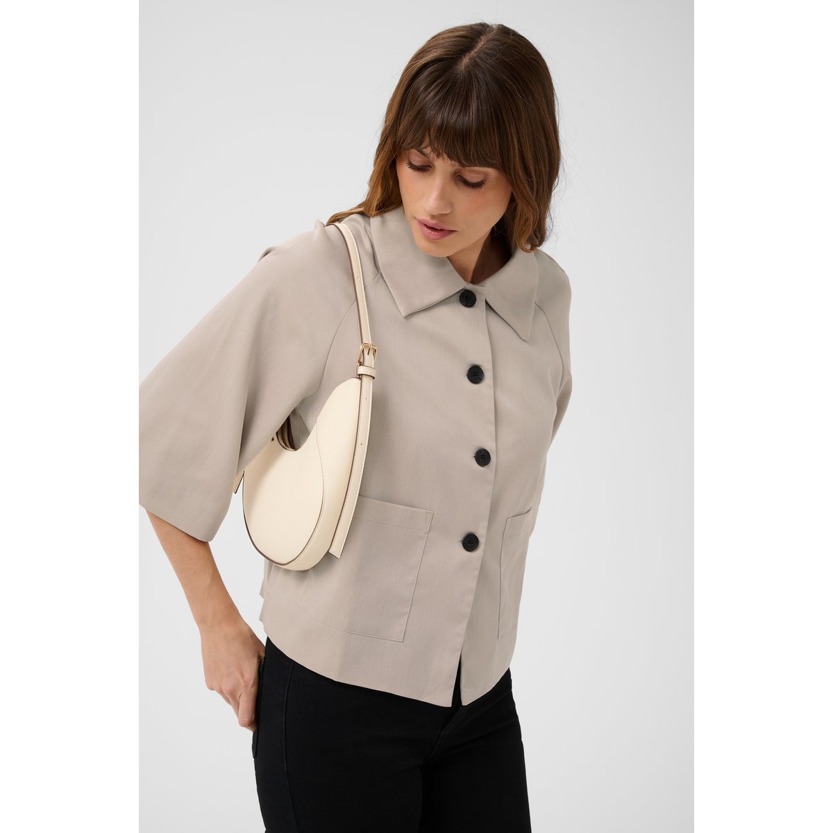 Veste feather gray melange cc, KAFFE