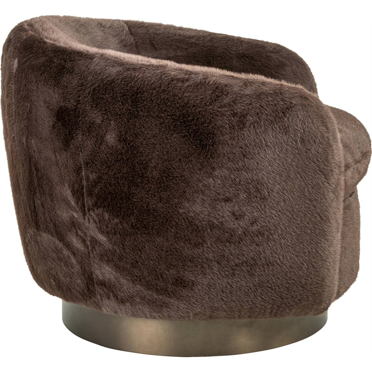Fauteuil lounge pivotant tout doux chocolat fluffy, RECOLLECTION