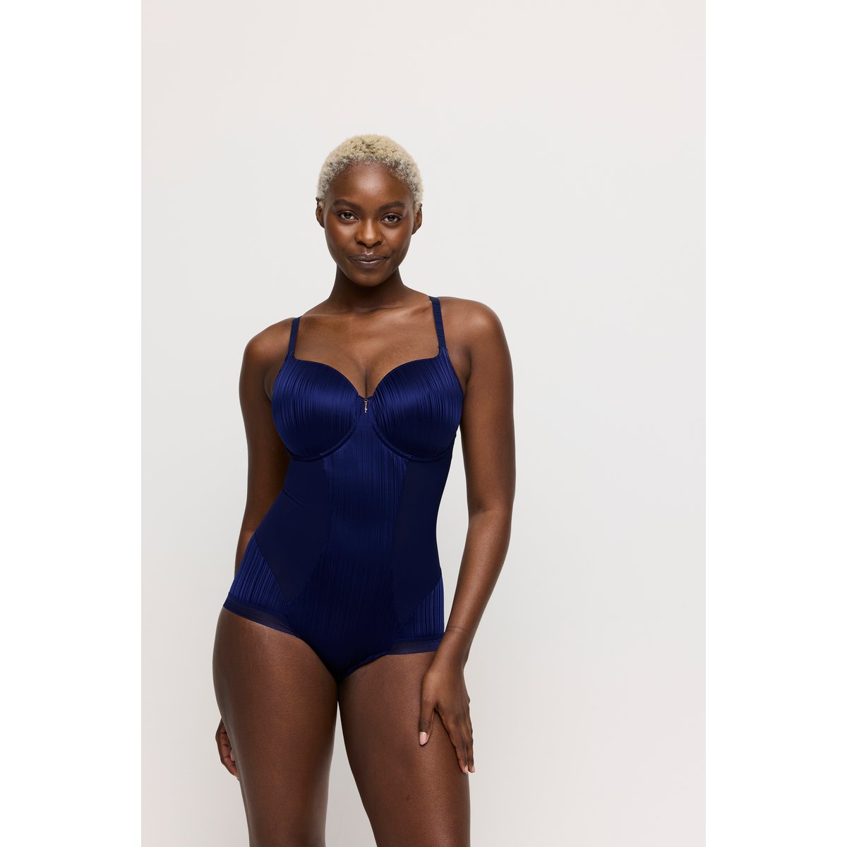 Body forme cœur rembourré KNOKKE bleu - bleu saphire, PRIMADONNA