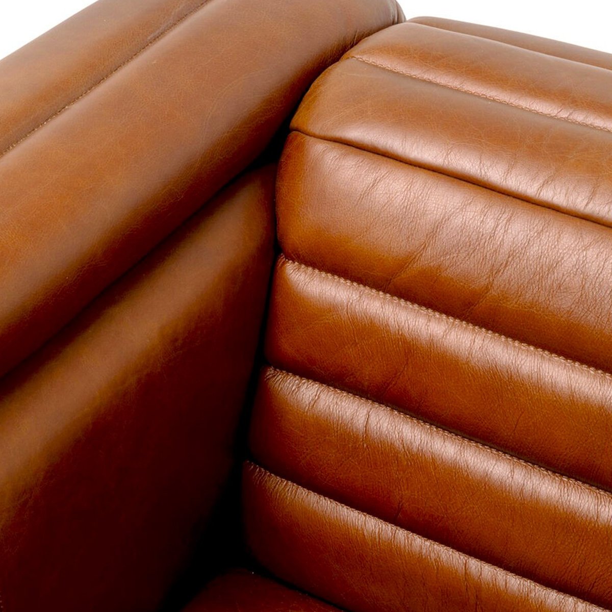 Fauteuil en cuir, AURELIO marron, KARE DESIGN