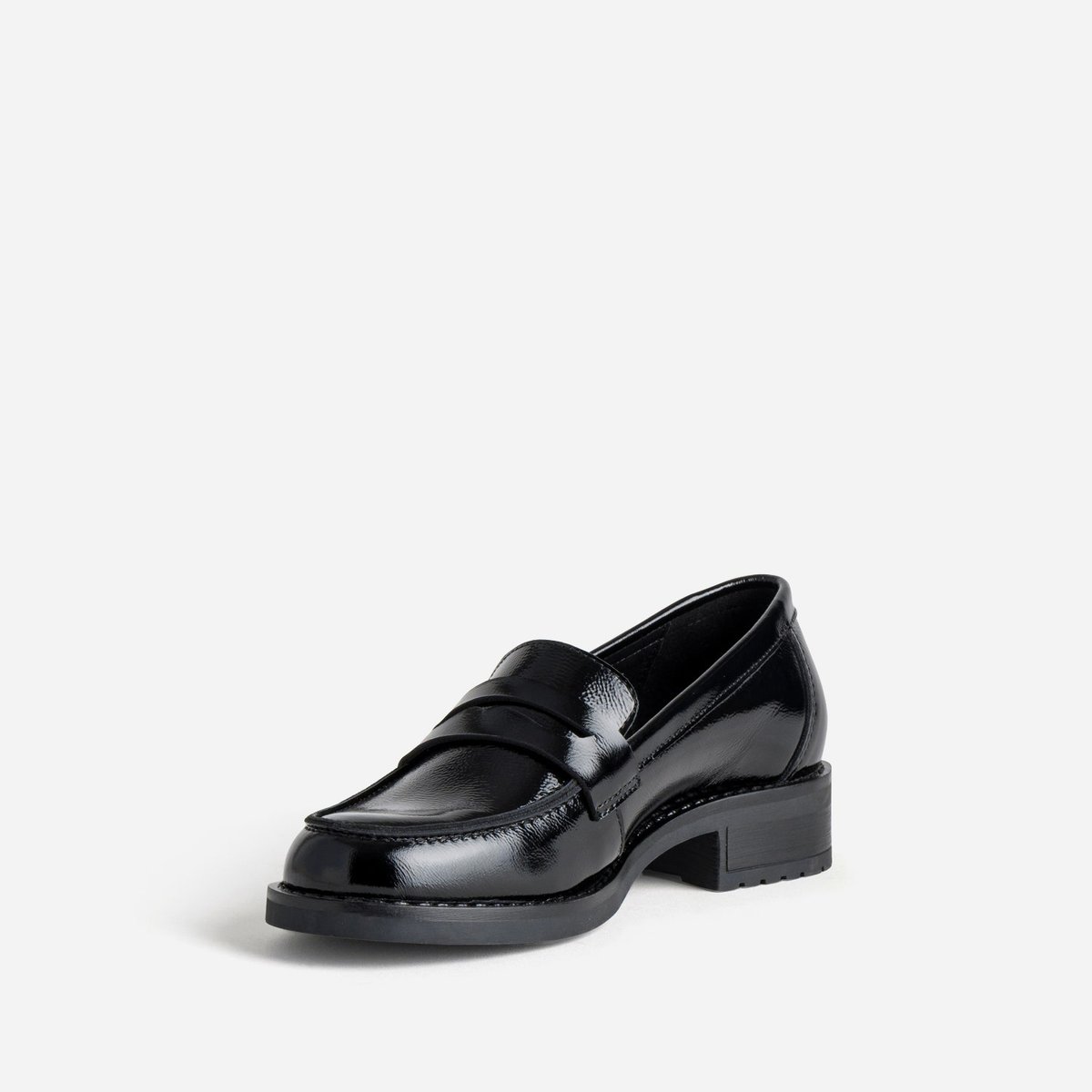 Mocassin en cuir GINGER noir, ERAM