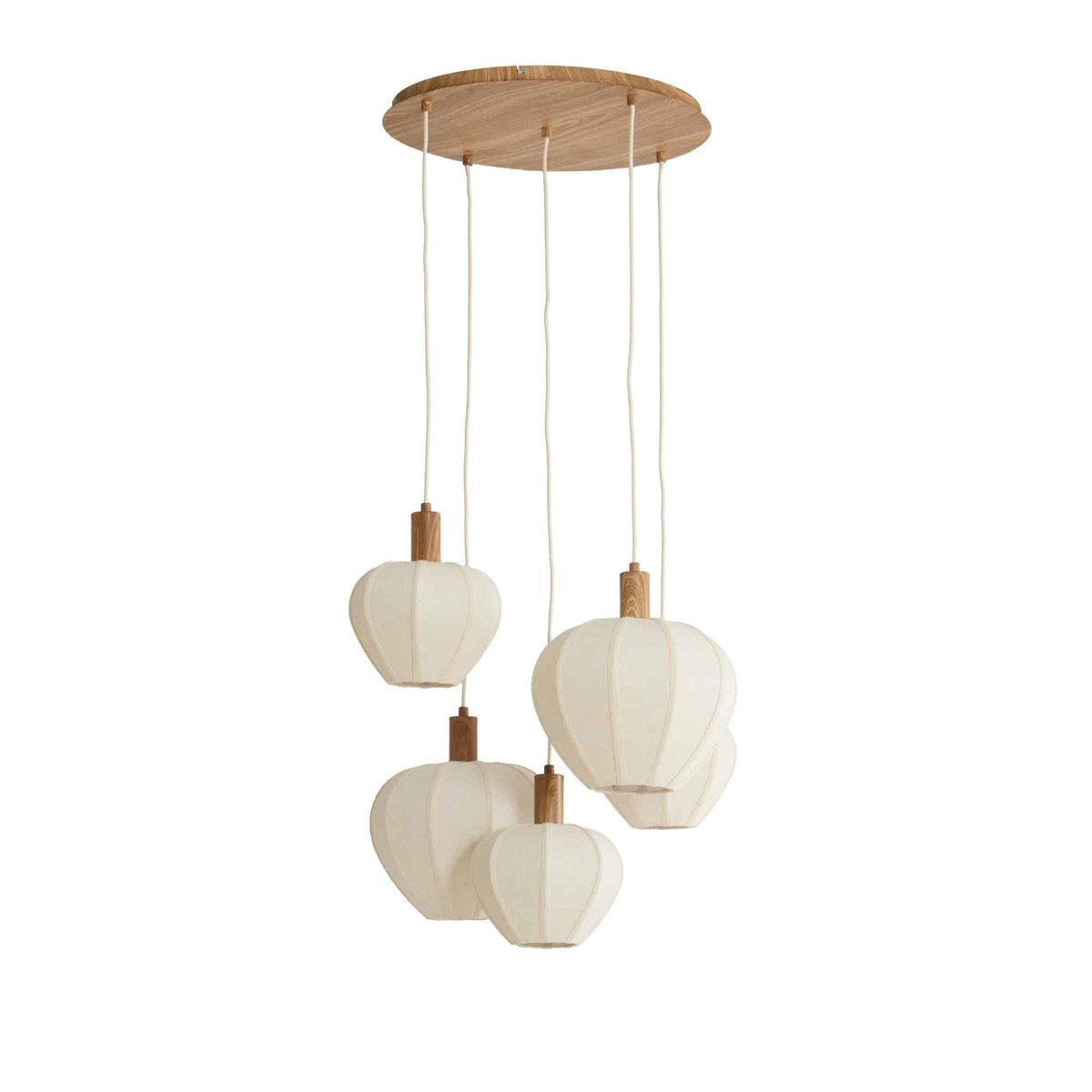Lampe Suspendue Métal HUXI naturel, LIGHT & LIVING