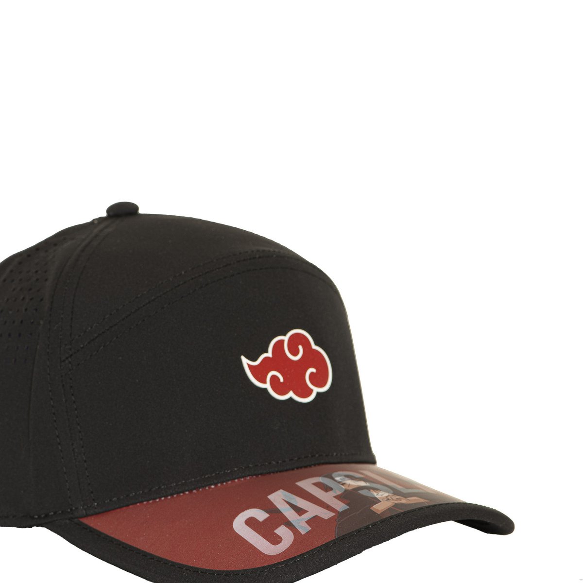 Casquette 6 panels Naruto Shippuden noir/rouge/blanc, CAPSLAB