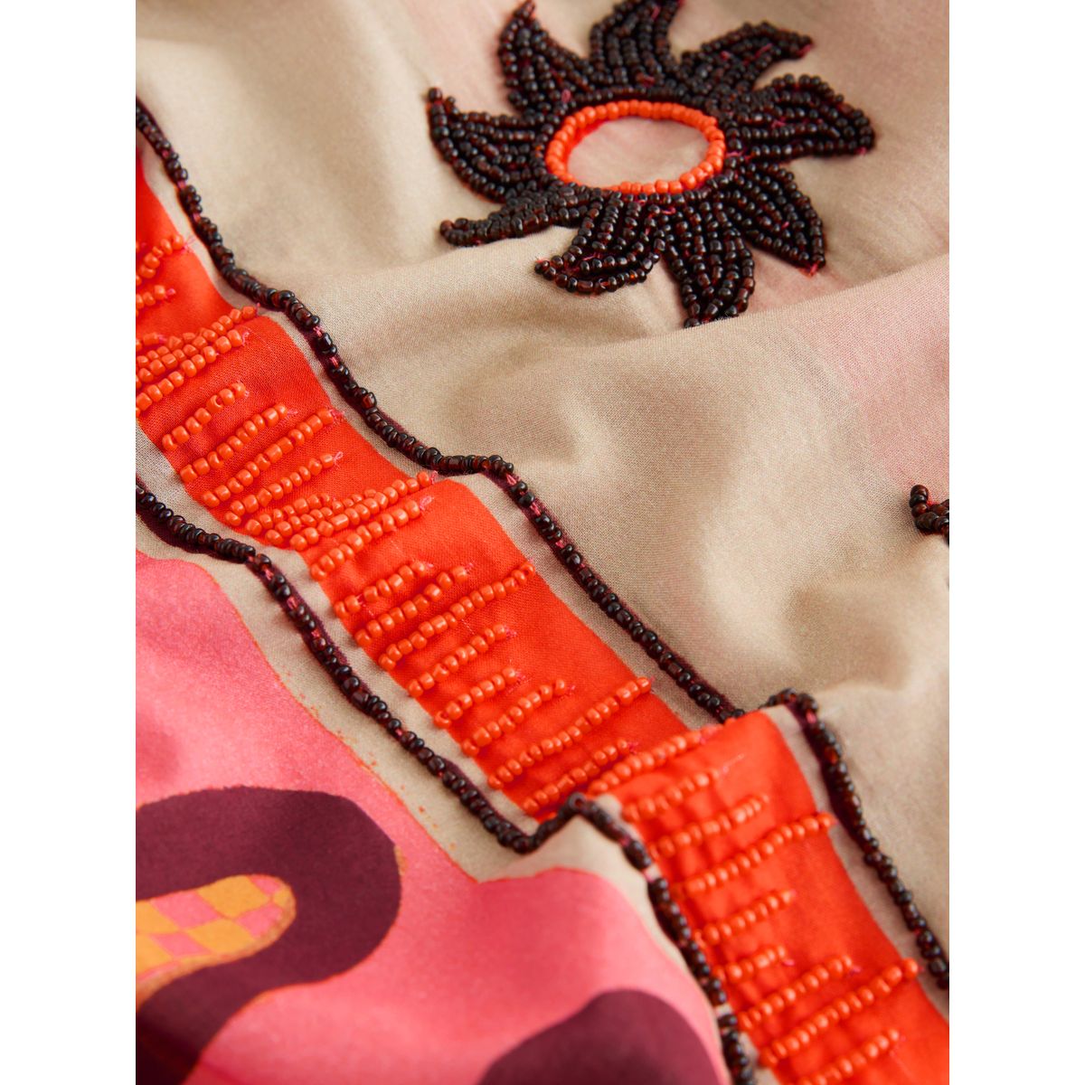 Chemise décontractée en coton léger motif géométrique soleil, NEXT