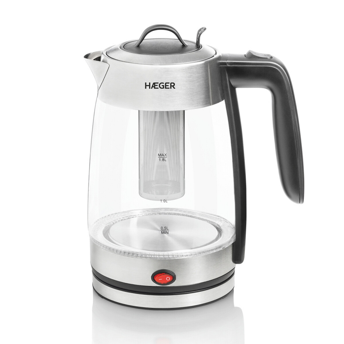 Jarro elétrico HAEGER PERFECT TEA, capacidade 1,8L, 2200W, da HAEGER transparente, HAEGER