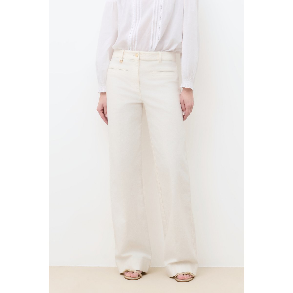 Pantalon POEME ecru, CAROLL