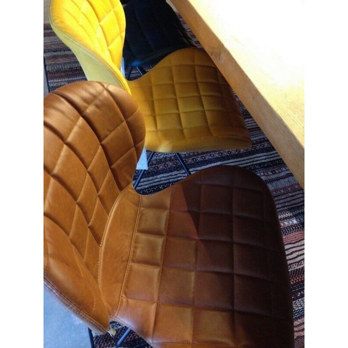 Lot de 2 chaises design en simili cuir - OMG marron, ZUIVER