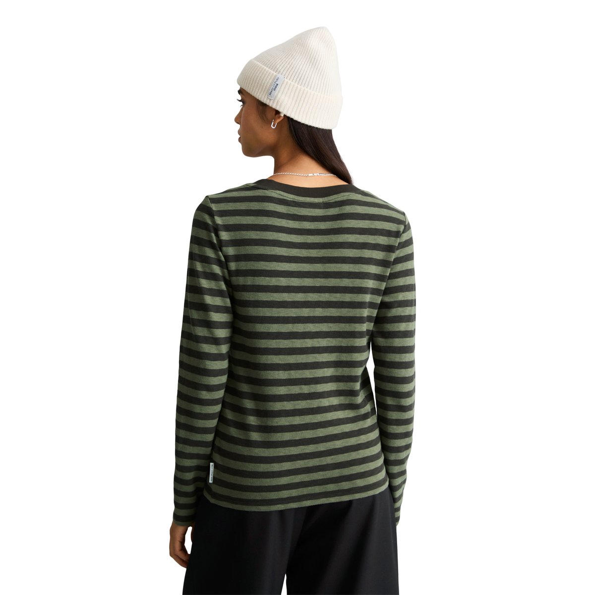 T-shirt long régulier en Heavy Slub Jersey gris, MARC O’POLO DENIM
