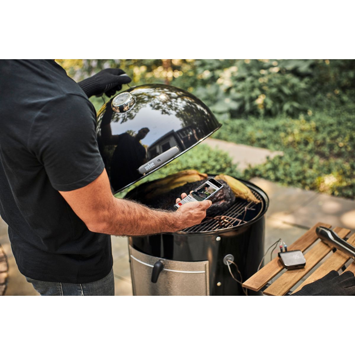 Thermomètre de cuisson Connect smart Grilling Hub noir, WEBER