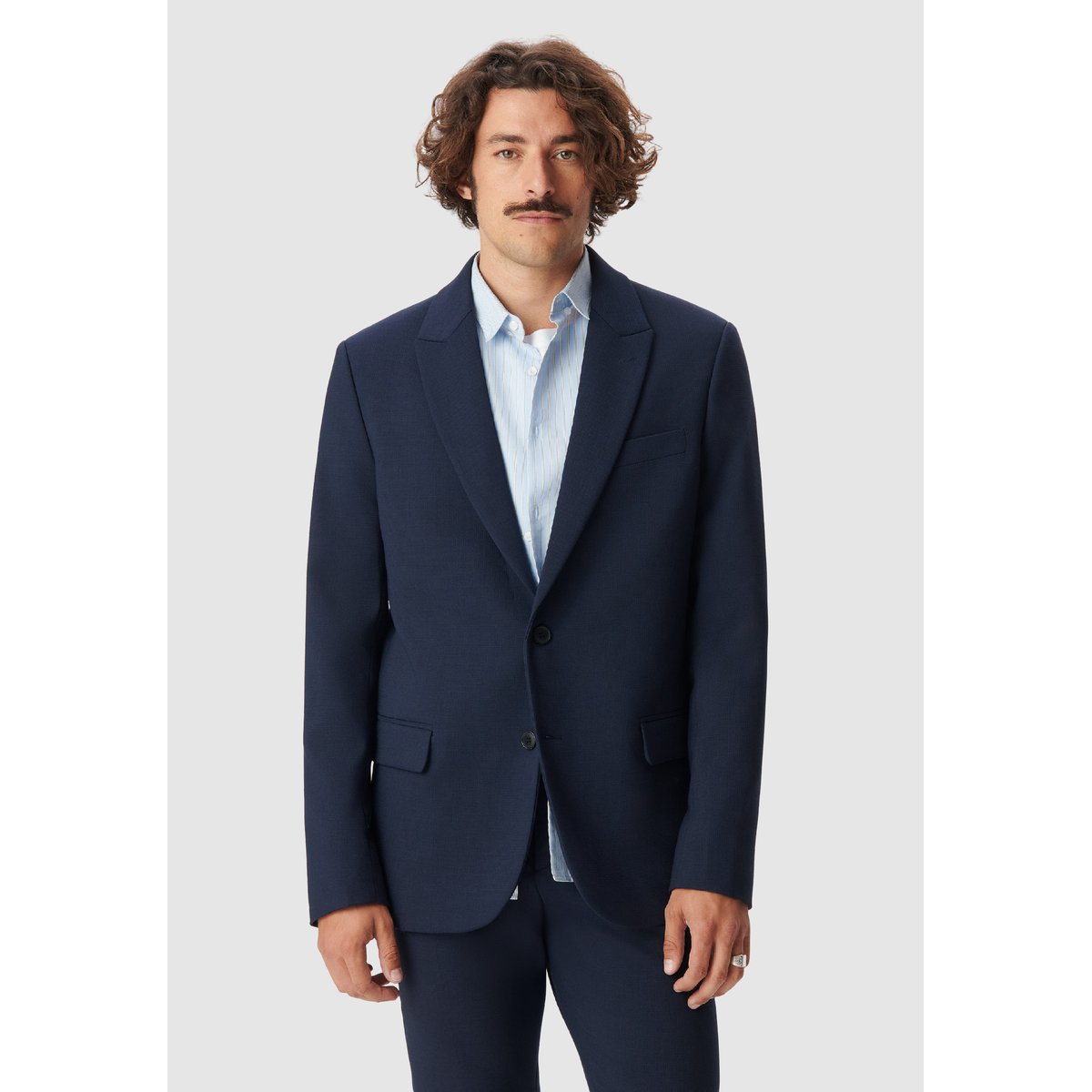 Veste de costume twill fantaisie bleu marine, IKKS