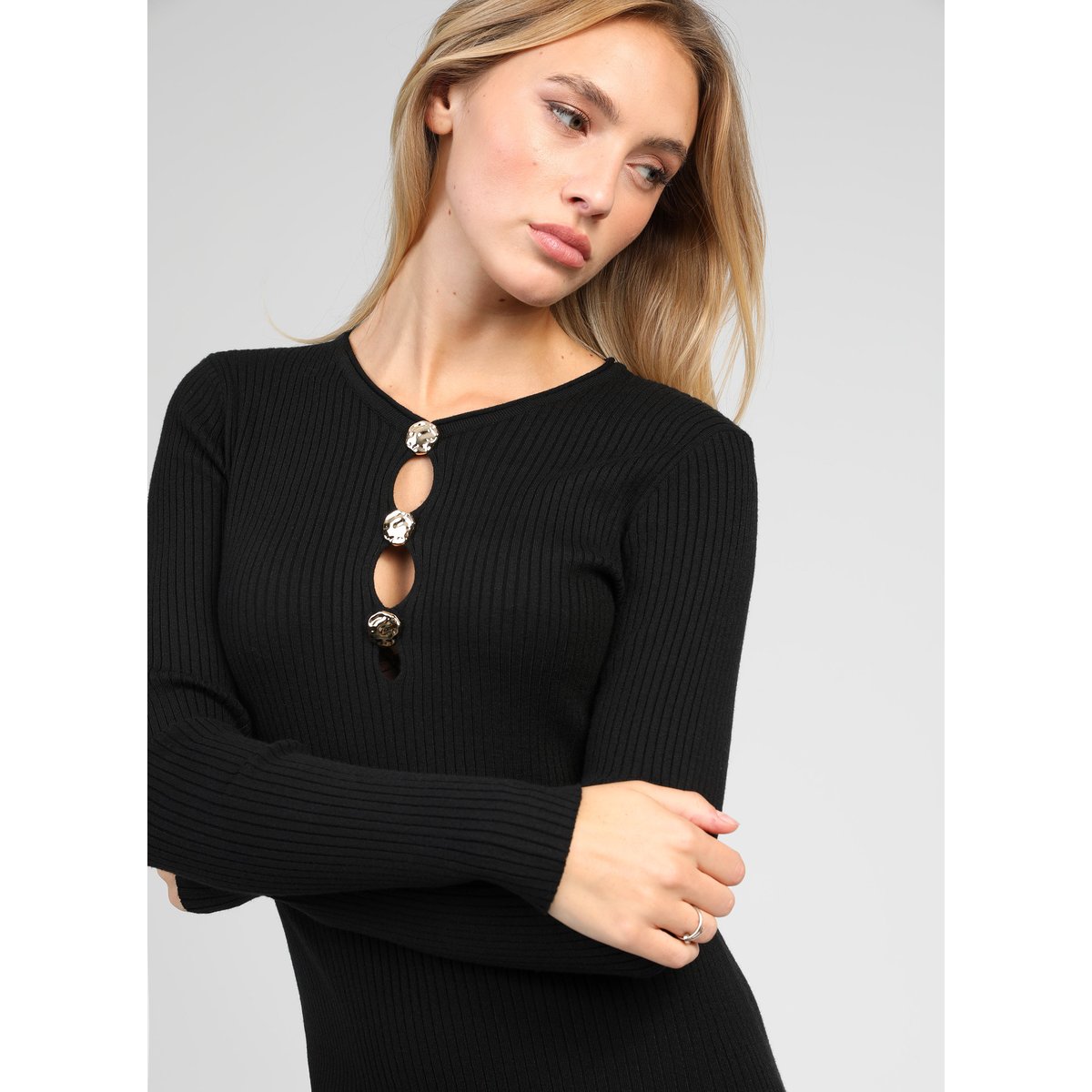 Robe Longue NADIA noir, AN'GE
