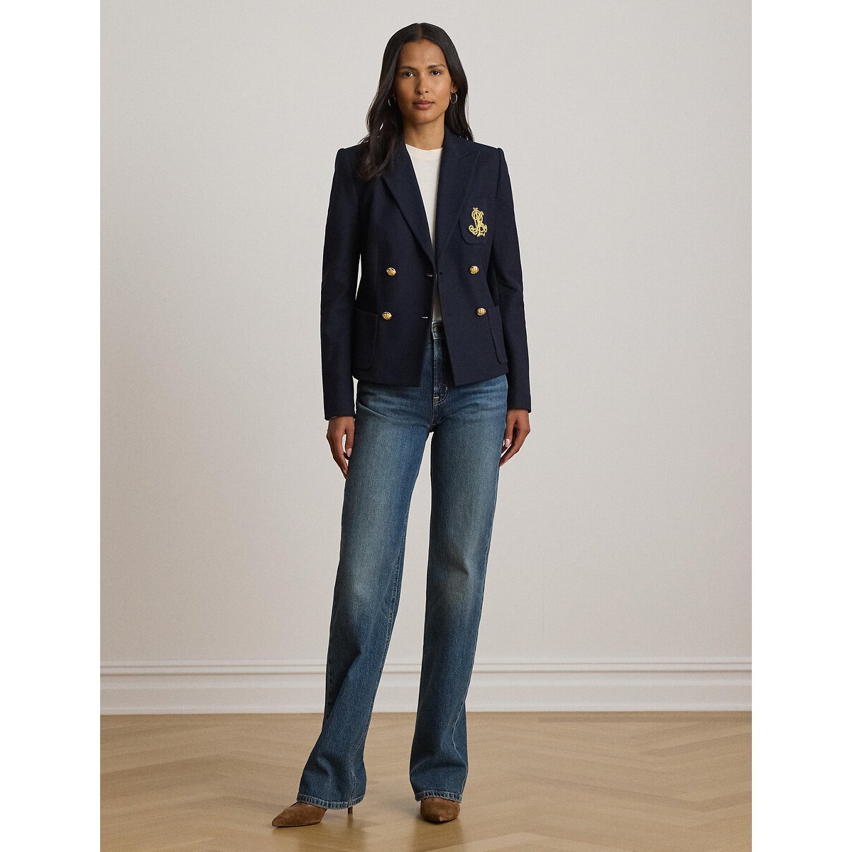 Veste blazer croisée marine, LAUREN RALPH LAUREN