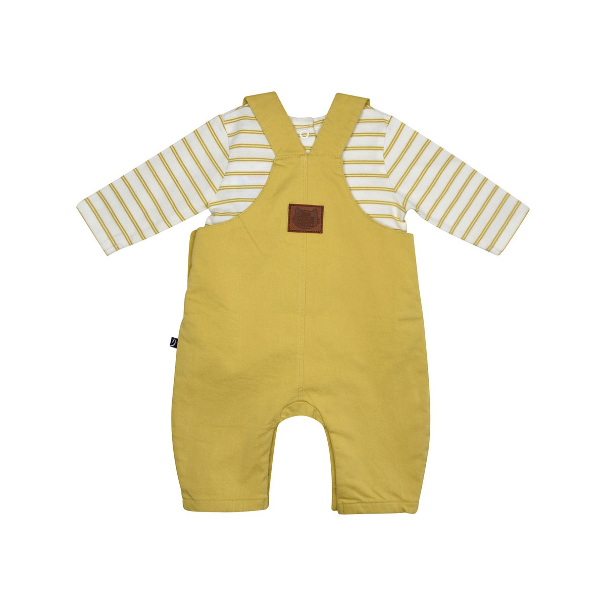 Tshirt salopette mehdi twill long naissance jaune, SUCRE D'ORGE