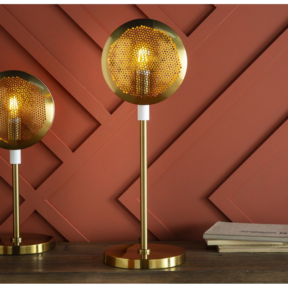 Lampe à poser dorée grand modèle H63cm SONIK doré, SIGNATURE