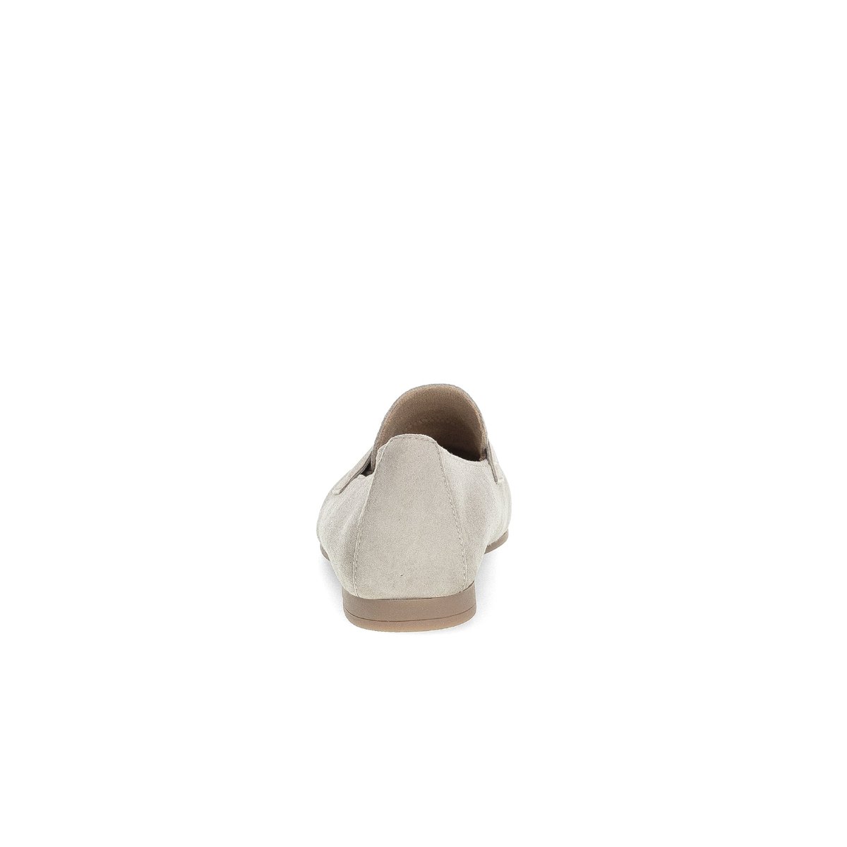 Mocassins en  à talon compensé beige velours, GABOR