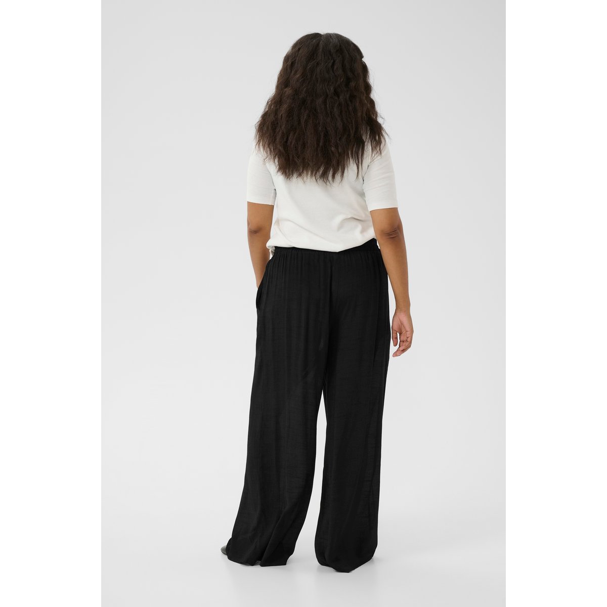 Pantalon casual noir, KAFFE CURVE