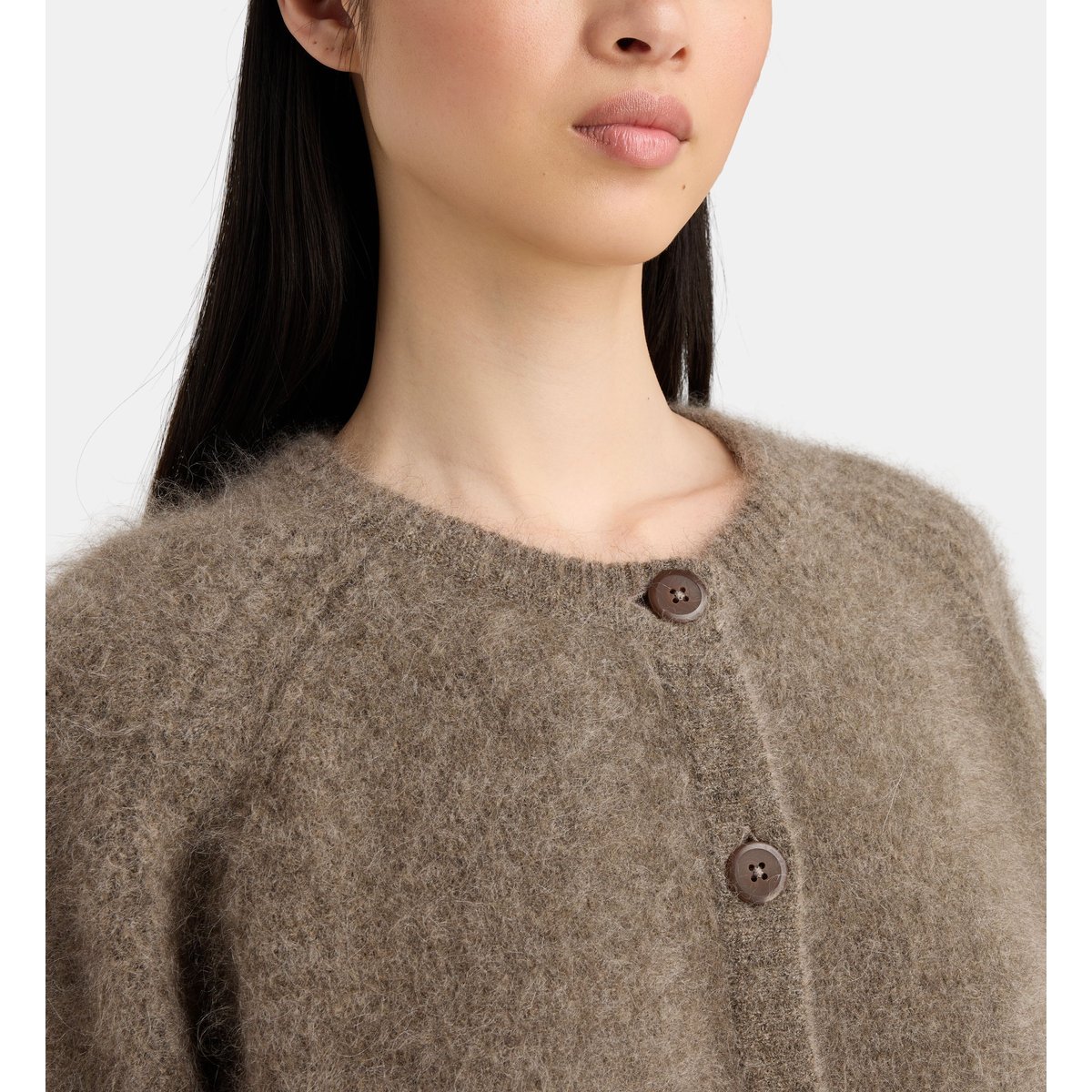 Gilet droit orson laine mélangée taupe, JODHPUR