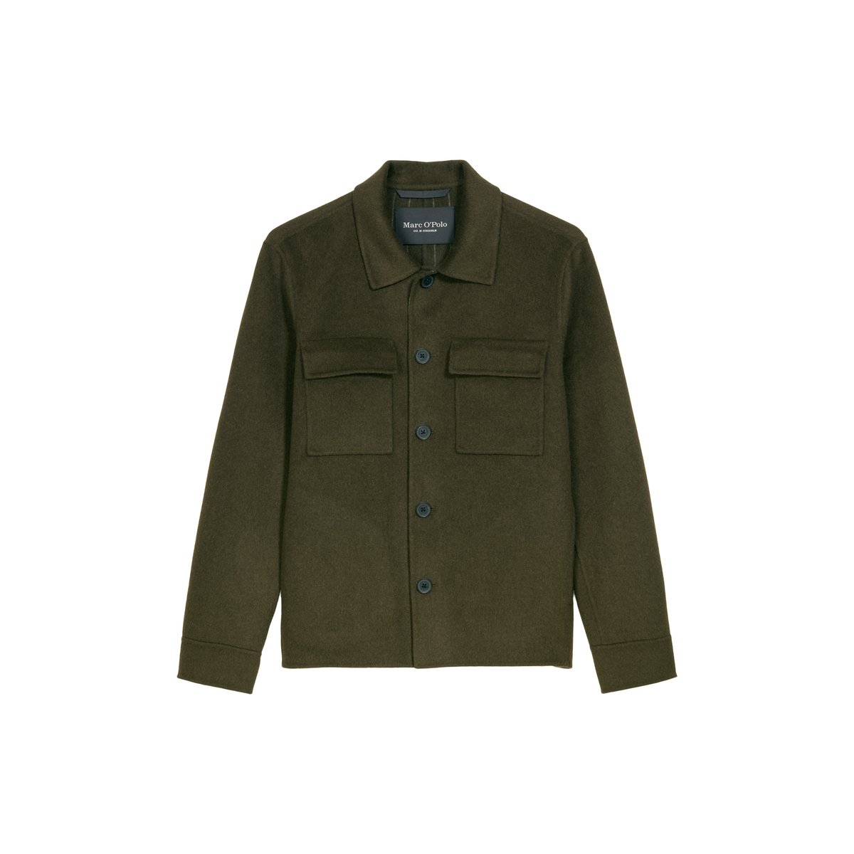 Veste réversible, coupe classique en mélange de laine vierge douce marron, MARC O'POLO