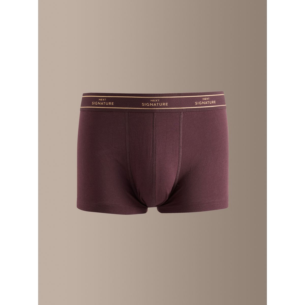 Boxer taille basse signature coton modal bleu/gris, NEXT