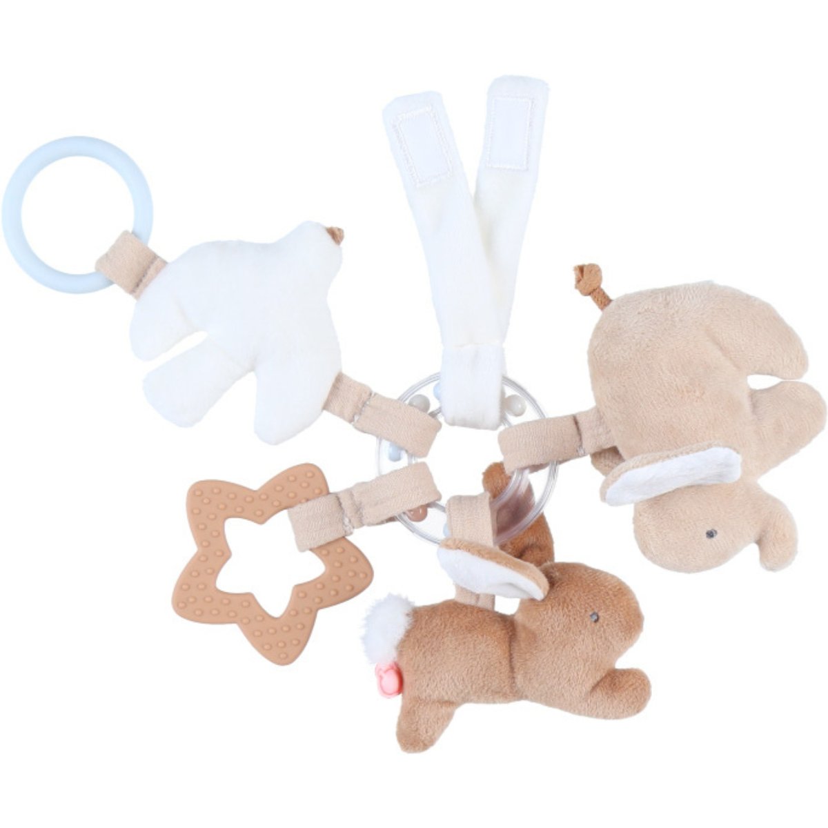 Trousseau d'activités ecru, blanc, beige, NOUKIE'S