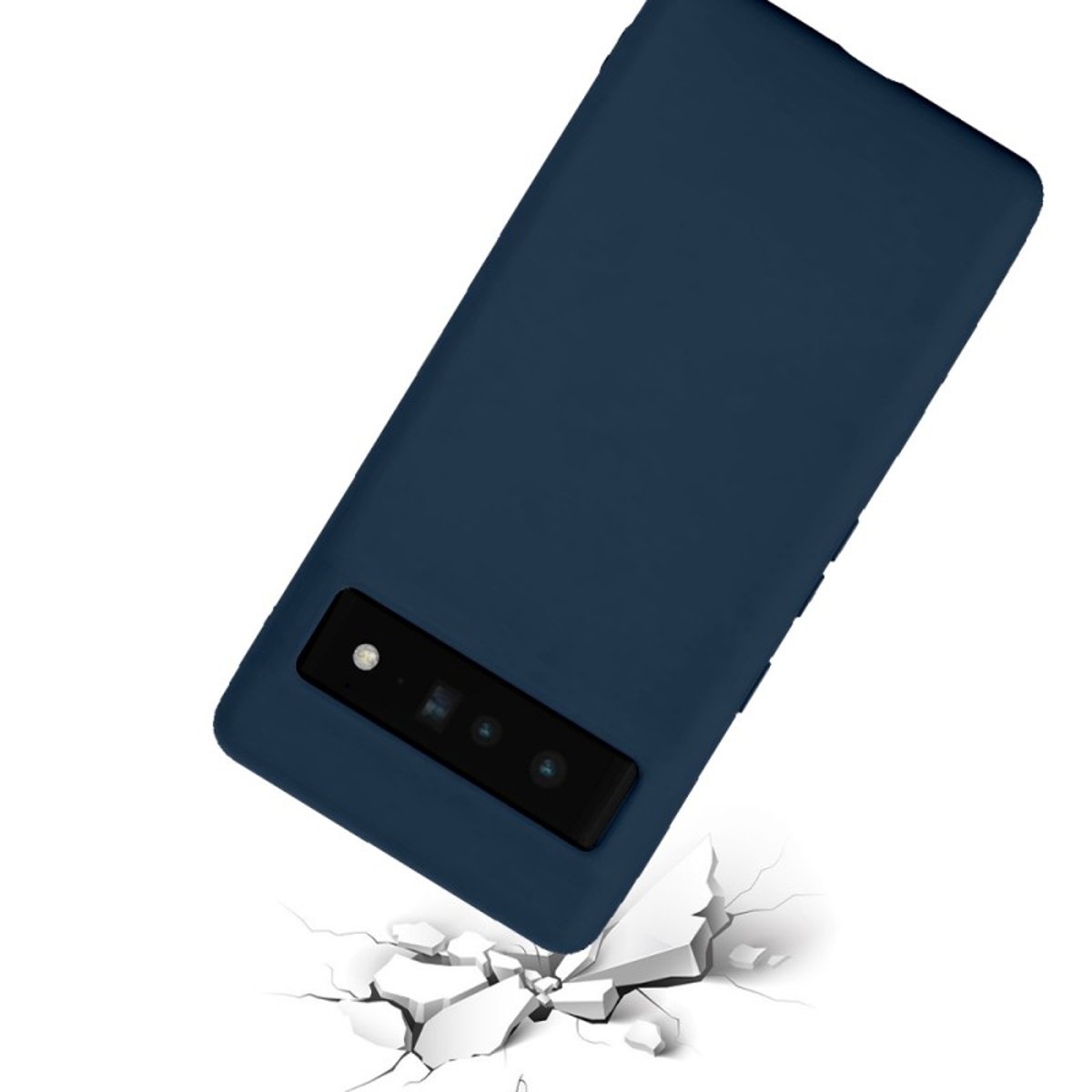 Coque Pixel 7 antichoc + 2 vitres bleu, EVETANE