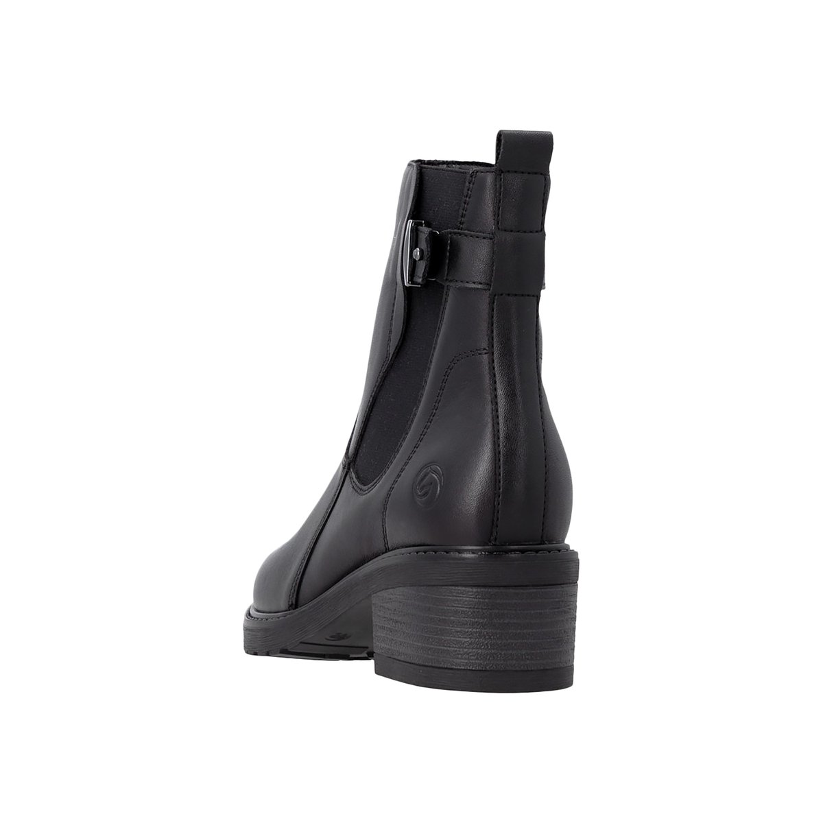 Bottine Cuir Rgd noir, REMONTE
