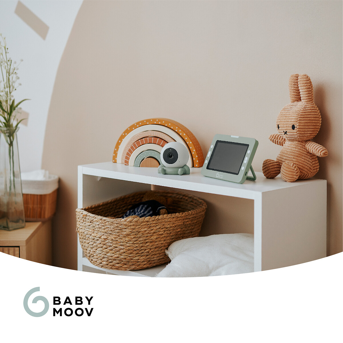 Babyphone caméra Yoo Go + HD vert, BABYMOOV