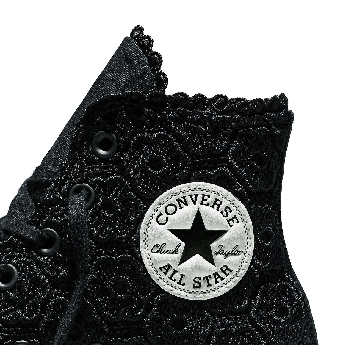 Baskets CHUCK TAYLOR ALL STAR LIFT HI CROCHET noir, CONVERSE