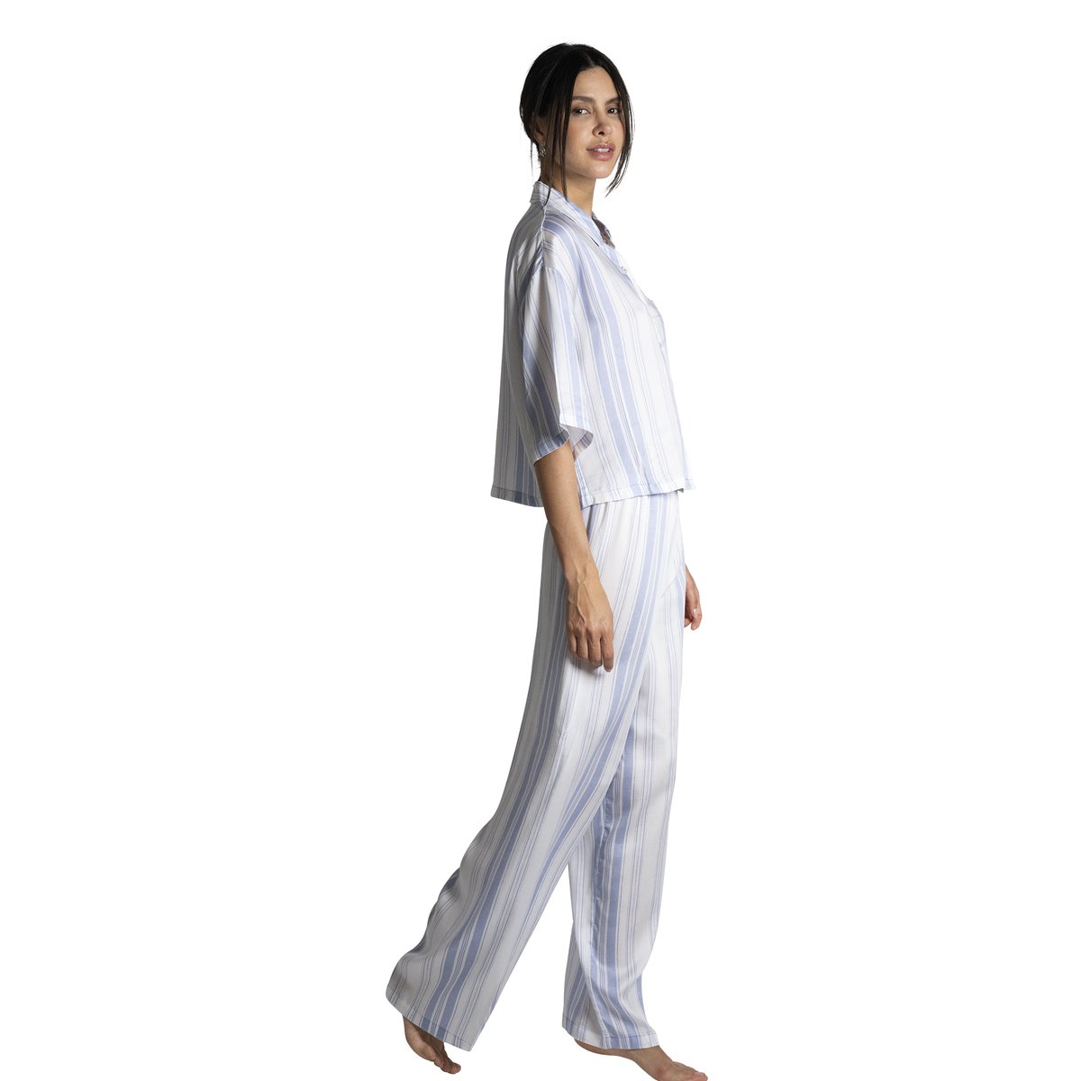 Haut de pyjama manches courtes CHLOE bleu, PASSIONATA