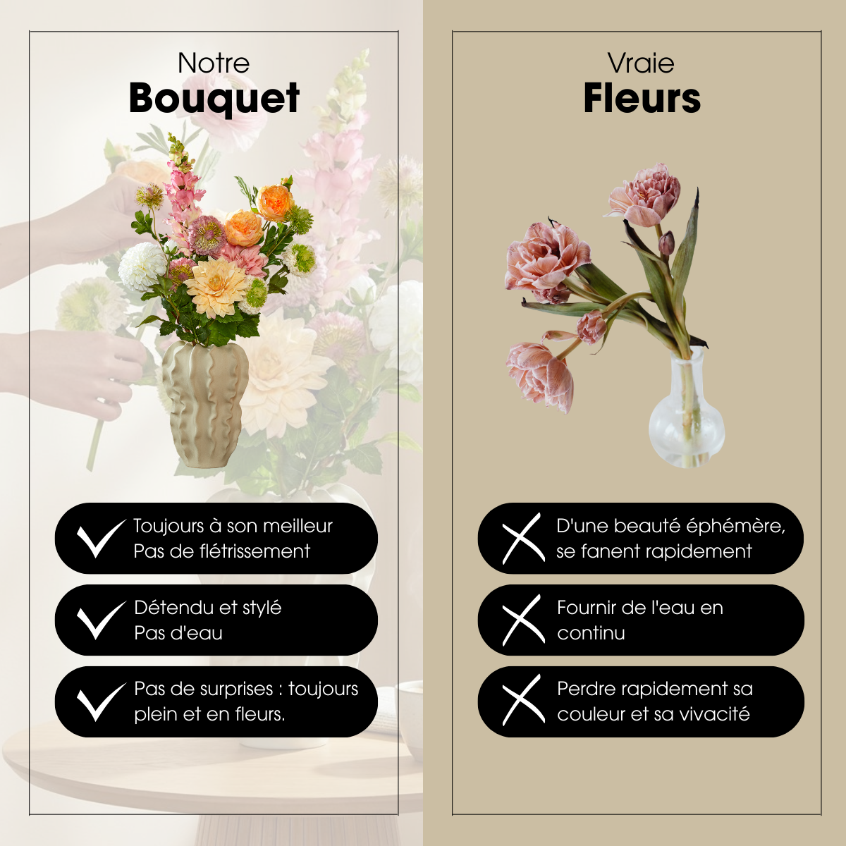 Fleur artificielle JEAN vert, MICA DECORATIONS