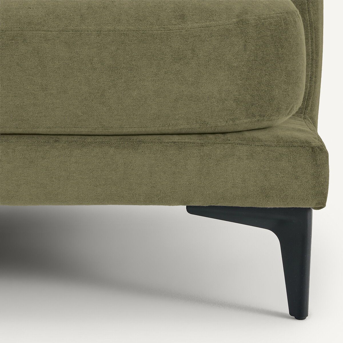 Divano a 3 o 4 posti in velluto stone, MODERNISTE, design di Emmanuel Gallina verde, EMMANUEL GALLINA X AM.PM