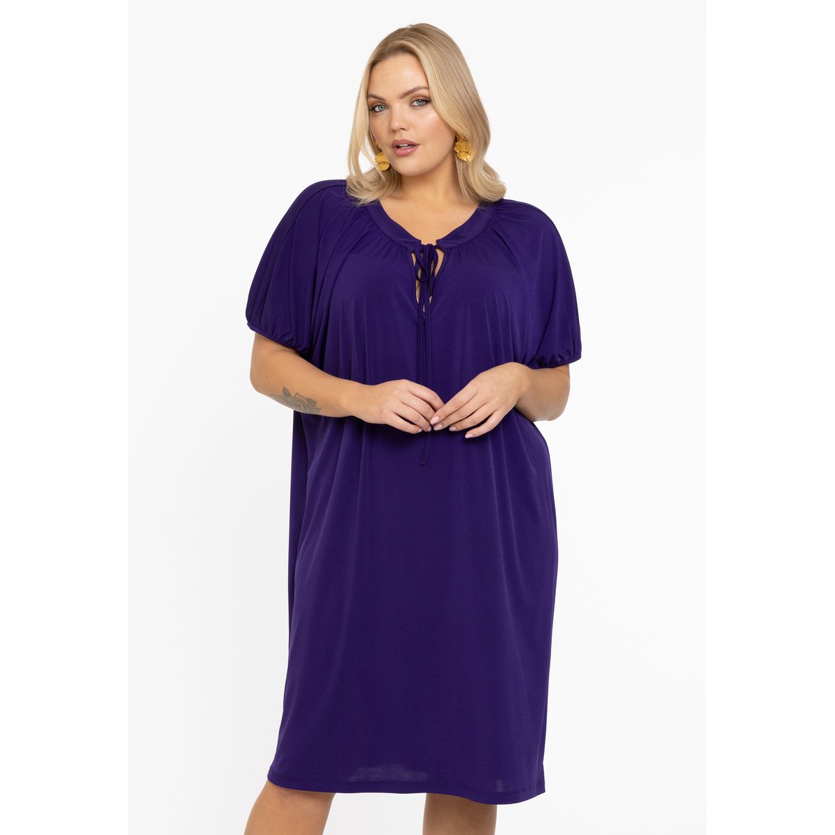 Robe plissée / plissé violet, YOEK