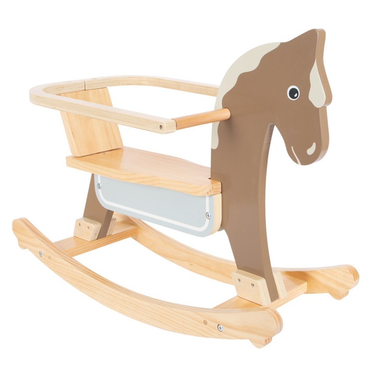 Cheval à bascule avec siège marron, SMALL FOOT COMPANY