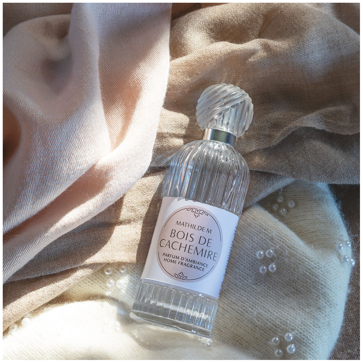 Parfum d'ambiance 100 ml - Bois de Cachemire transparent, MATHILDE M