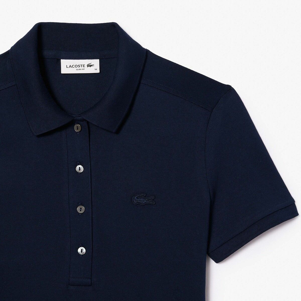 Mini Shift Dress with Short Sleeves navy blue, LACOSTE