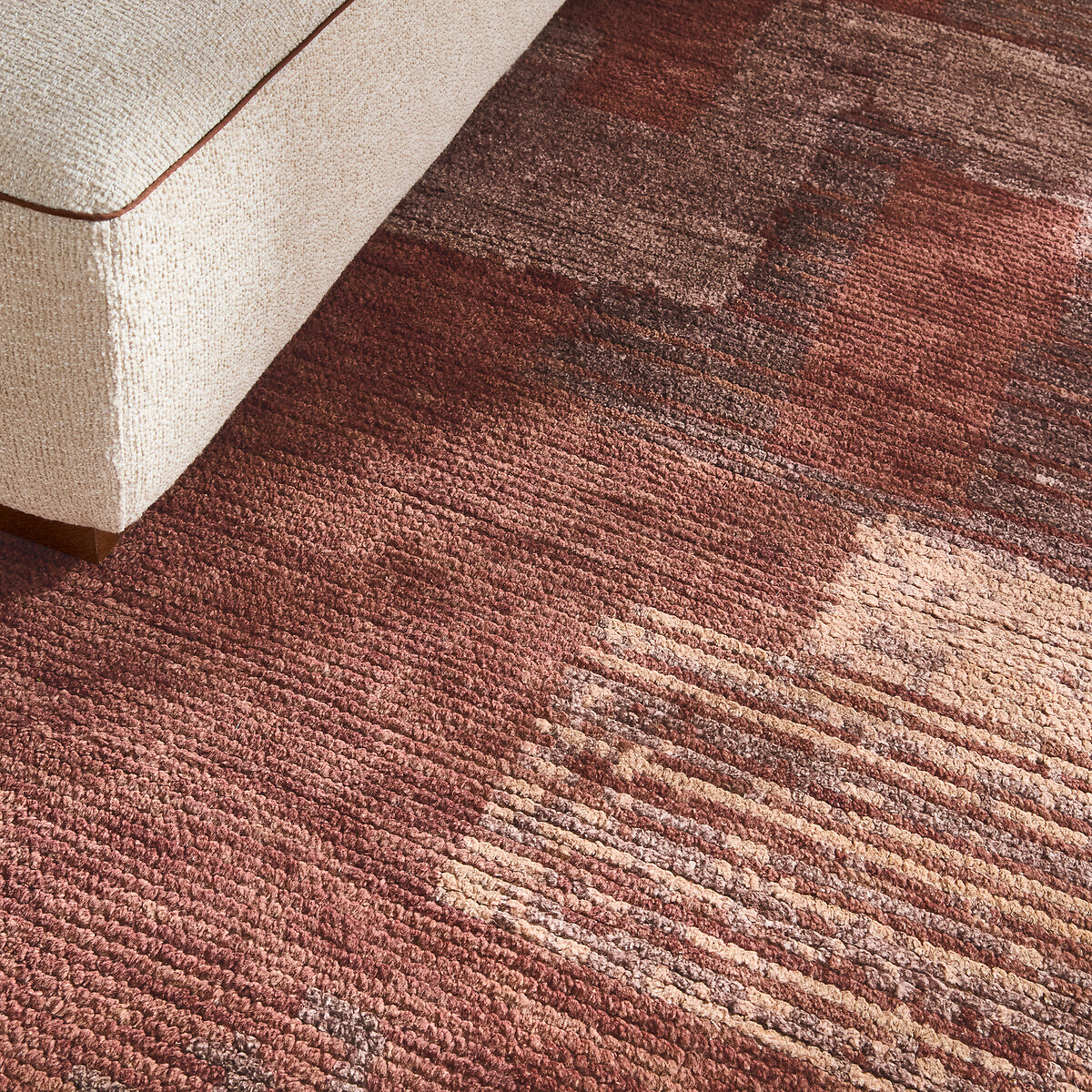 Tapis noué à la main, en laine majoritaire, ADRIANO terre cuite, AM.PM