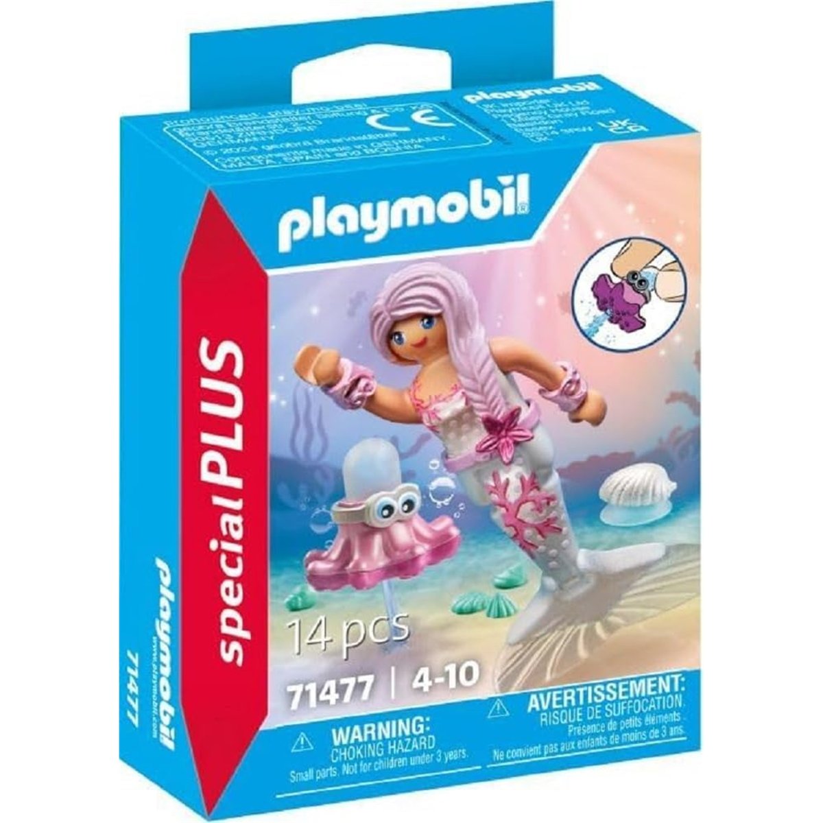 Sirène avec pieuvre à éclabousser multicolore, PLAYMOBIL