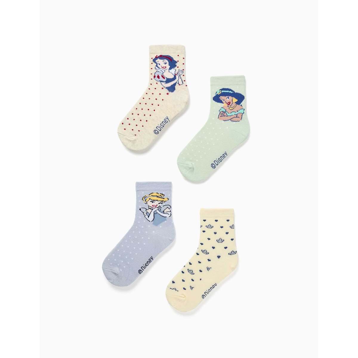 Lot de 4 paires de chaussettes avec les Princesses Disney multicolore, ZIPPY