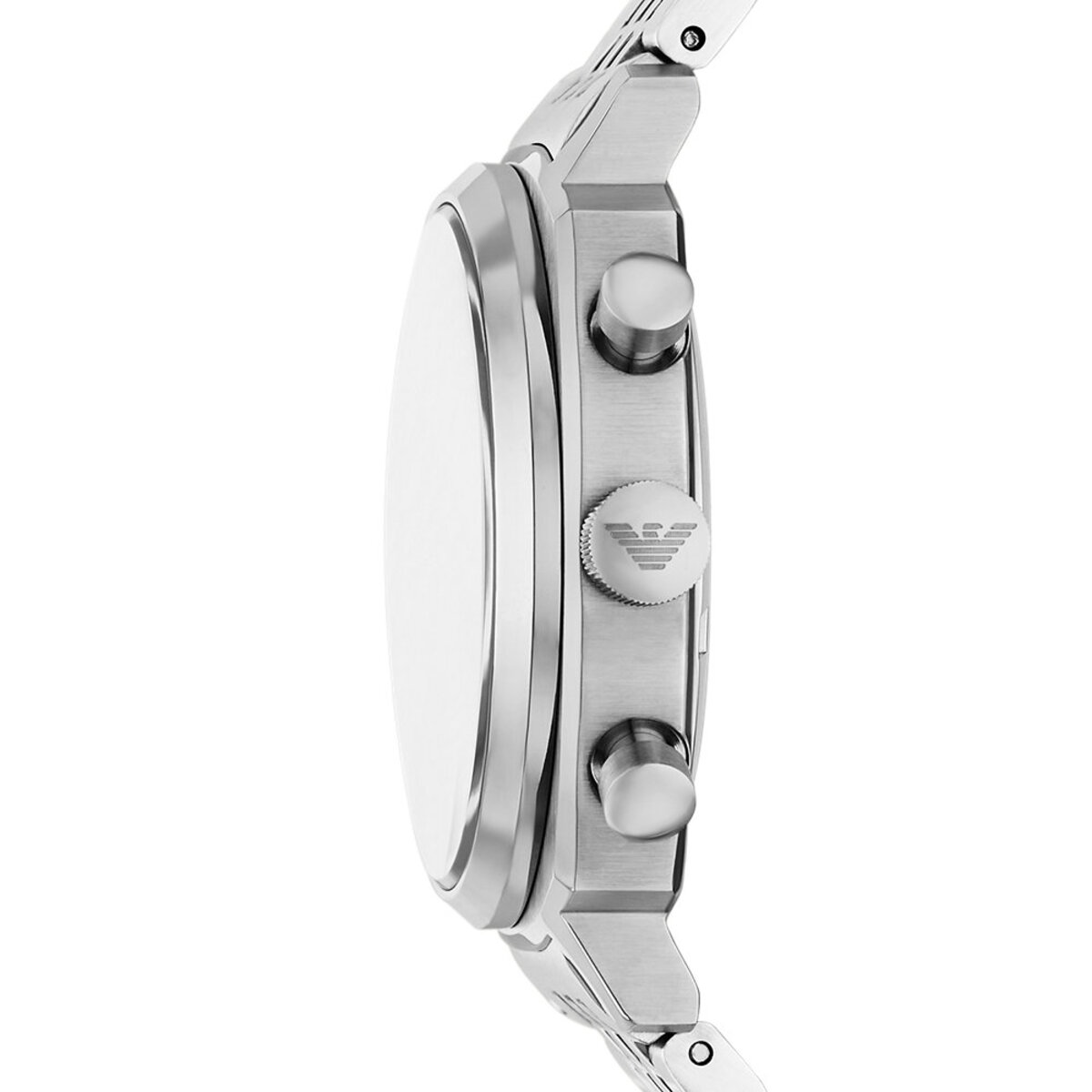 Montre Analogique EMPORIO ARMANI argenté noir argenté, EMPORIO ARMANI