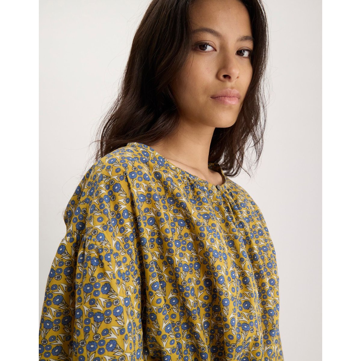 Robe Livia en coton jaune, INES DE LA FRESSANGE PARIS