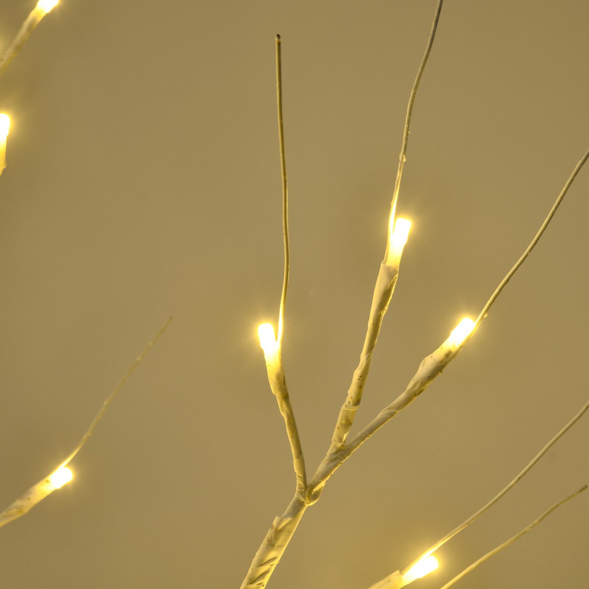 Arbre illuminé PP Blanc blanc, HOMCOM
