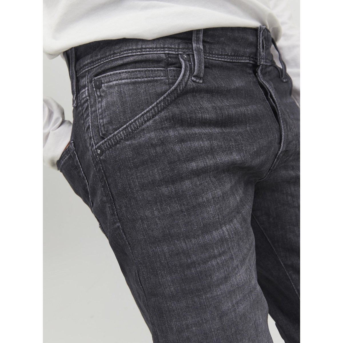 Jean Slim black denim, JACK & JONES