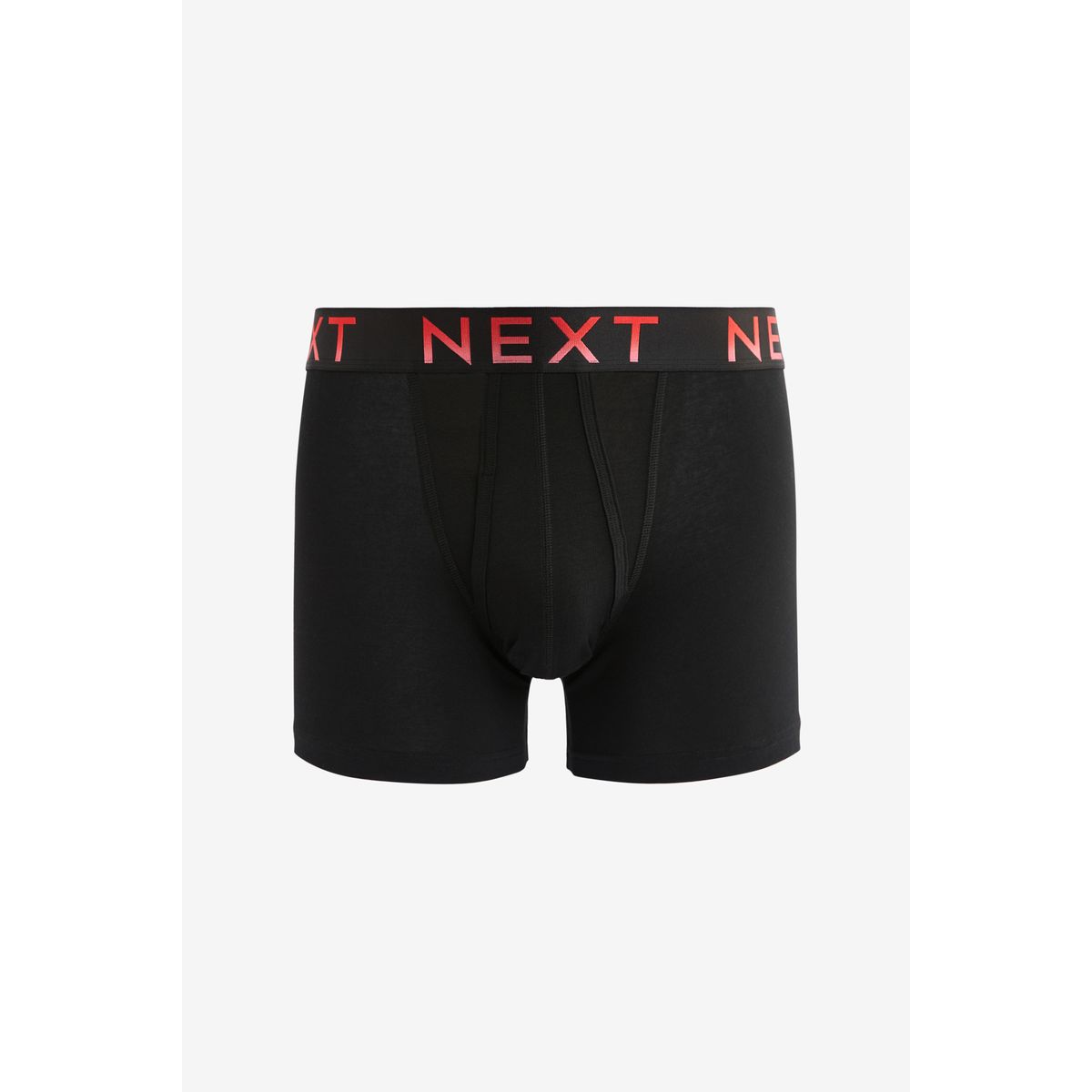 Boxers ouverture sur le devant, lot de 10 ceintures noires à texte ombré brillant, NEXT