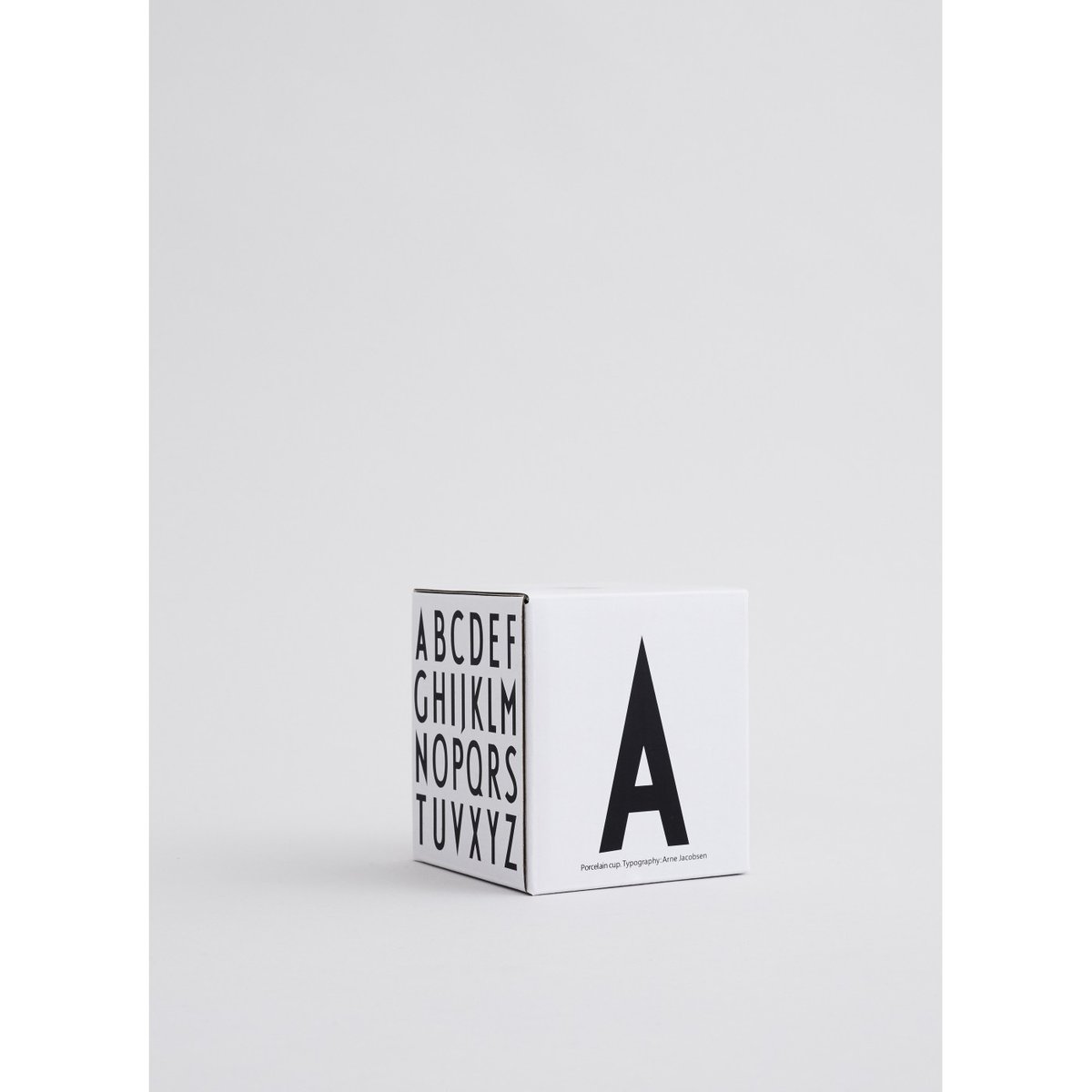 Mug en Porcelaine Blanc Personal A-Z w lettre noire, DESIGN LETTERS