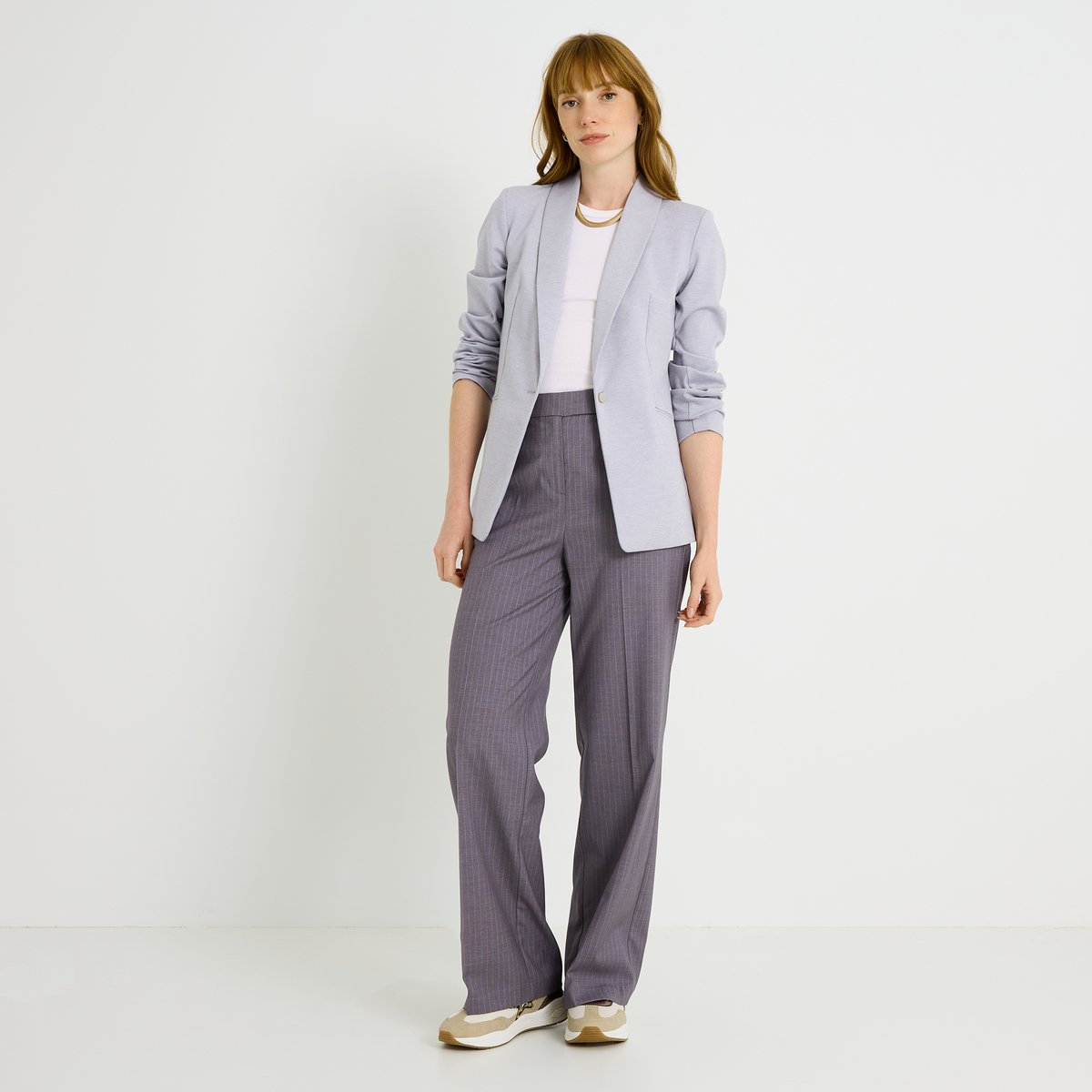 Blazer en maille gris, GRAIN DE MALICE