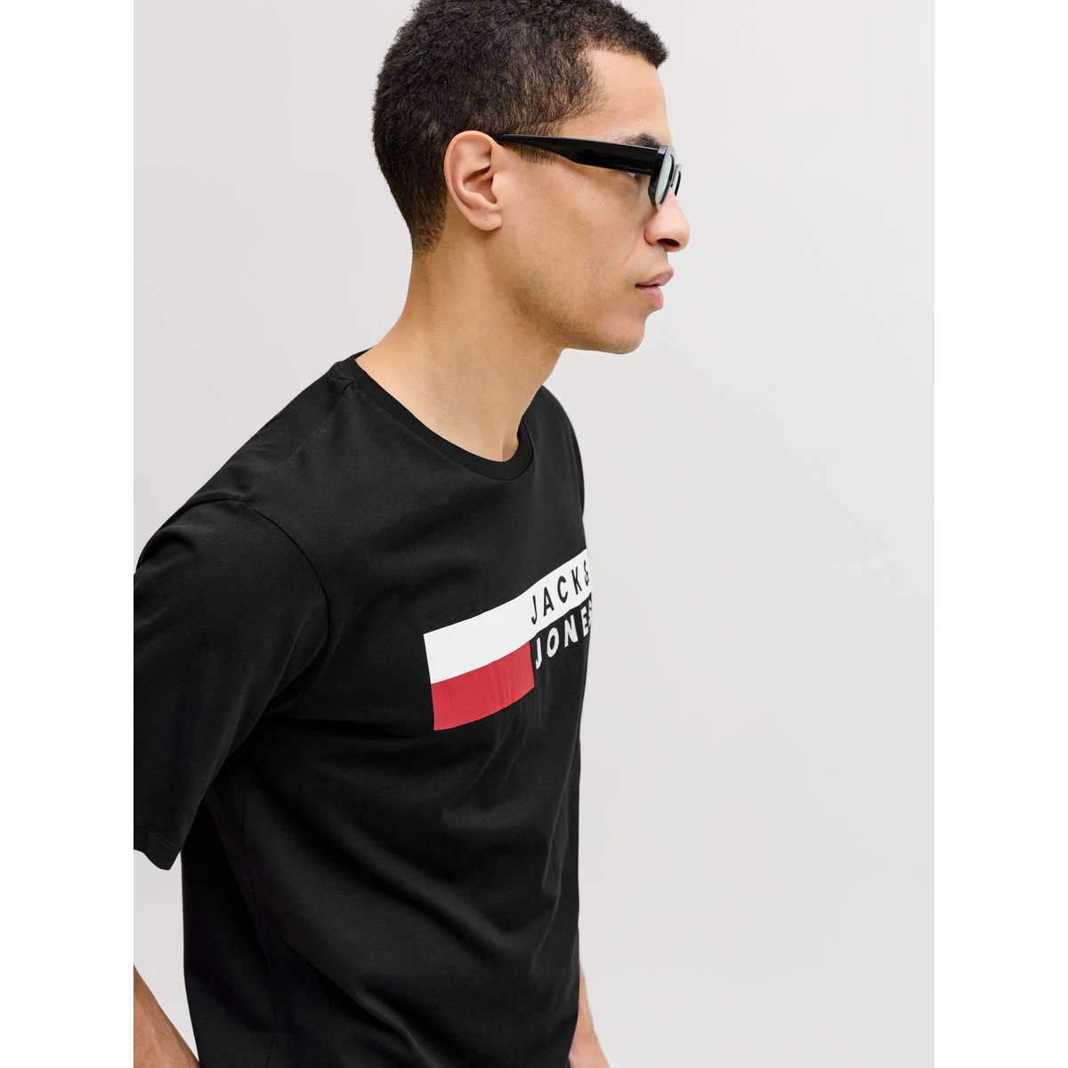 T-Shirt noire - black, JACK & JONES