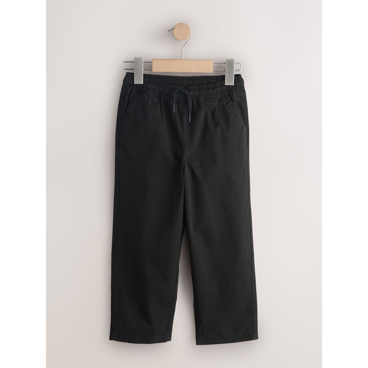 Pantalon tissé à enfiler noir, NEXT