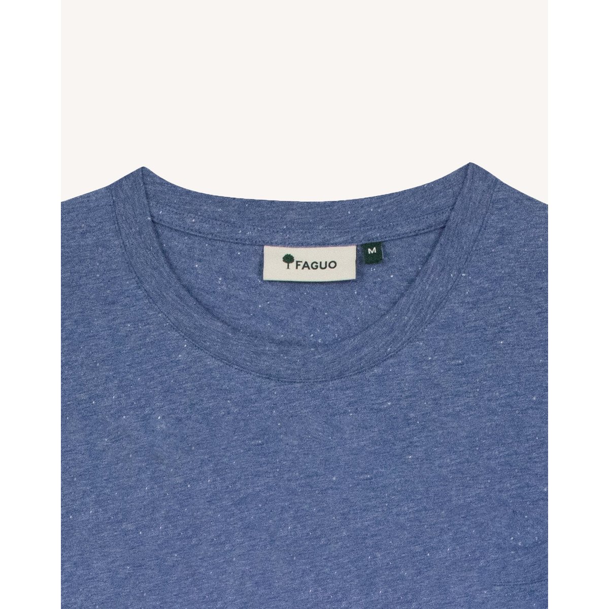 T-shirt en maille bleu, FAGUO